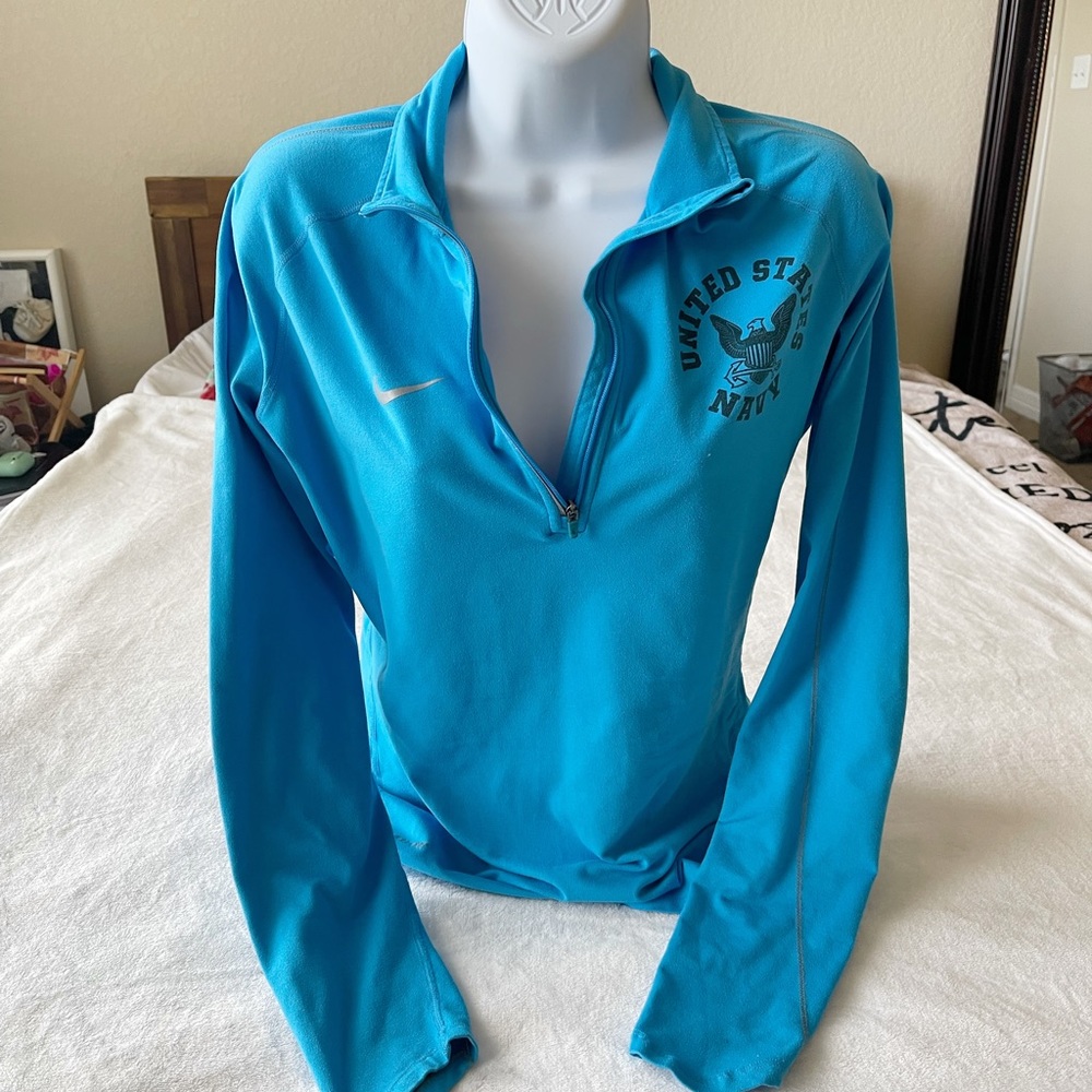Vintage Nike Navy Dri Fit Zip Up Jacket